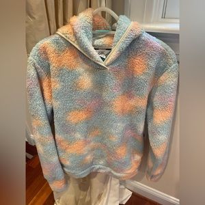 Athleta Girl NWT so snug printed Sherpa hoodie size XL girls 16.